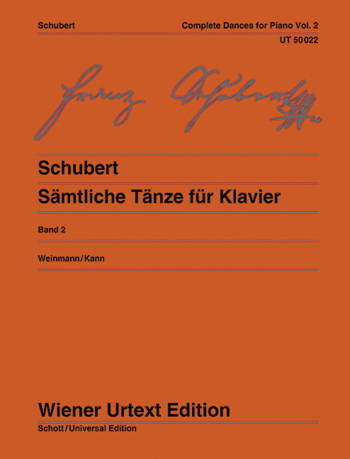 Schubert: Complete Dances Volume 2 for Piano published by Wiener Urtext